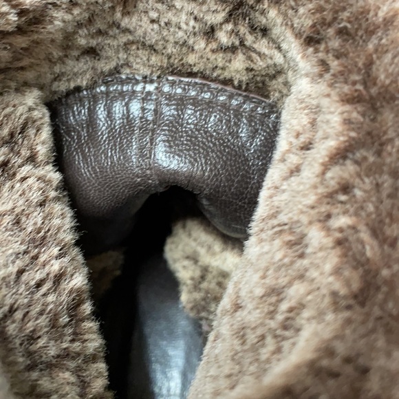 Stewart weitzman brown wedge faux fur boots - Picture 7 of 12